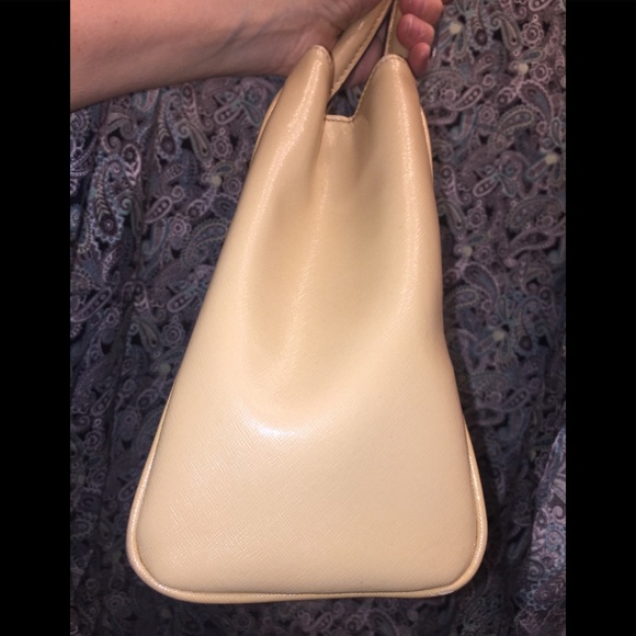 Anne Klein’s Blonde Simulated Leather Shoulder Bag - Picture 5 of 8
